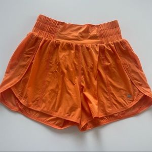 Balance Athletica Women’s Size XS Orange High Waisted Athletic Lined Shorts